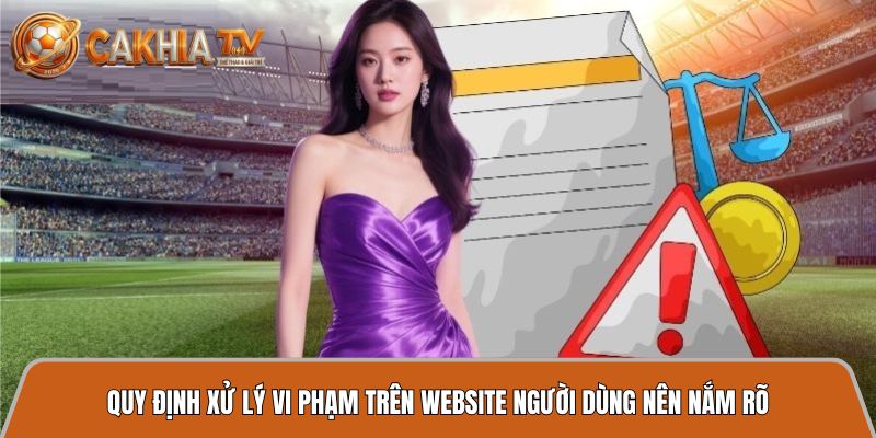 Điều khoản sử dụng - Hiểu rõ quy định nội dung để tránh vi phạm khi truy cập 3 quy dinh xu ly vi pham tren website